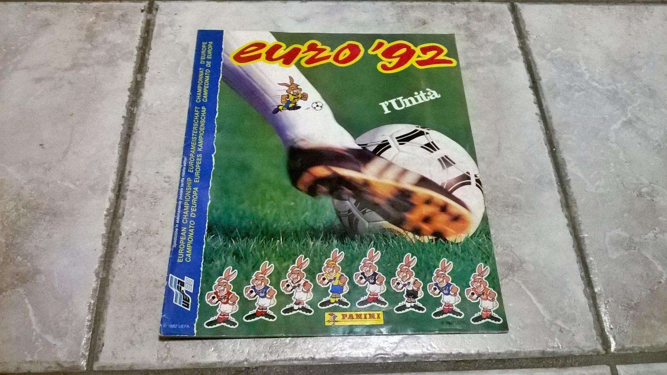 Album calcio L'Unita' Europei '92 
